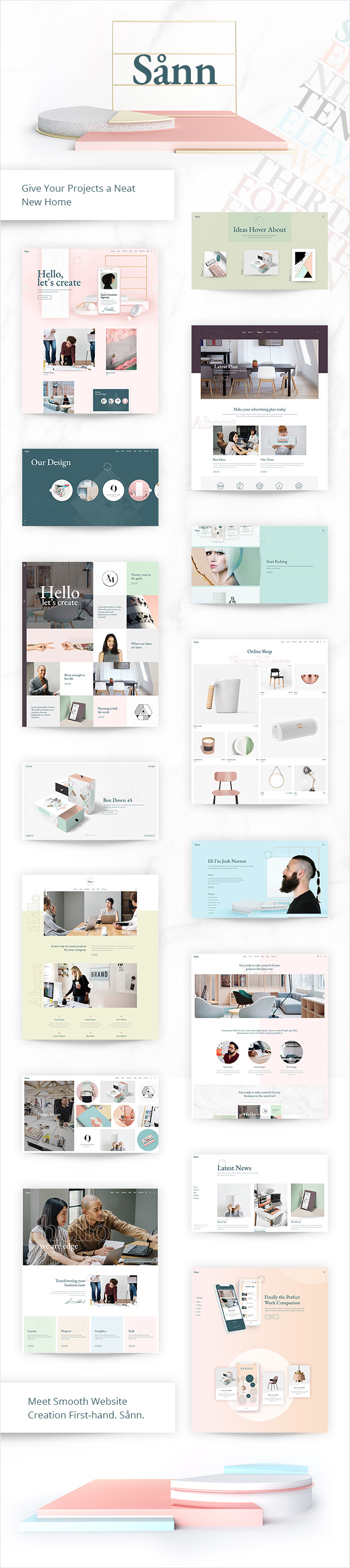 Sånn - Design Portfolio Theme - 1